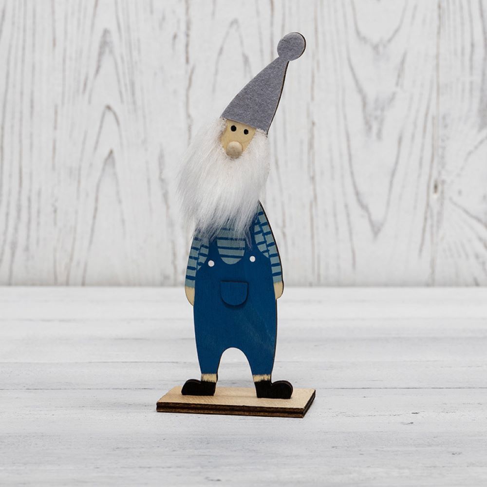 Изображение товара Деревянная фигурка Neon-Night Гномик-бородач 7x4,5x18 см