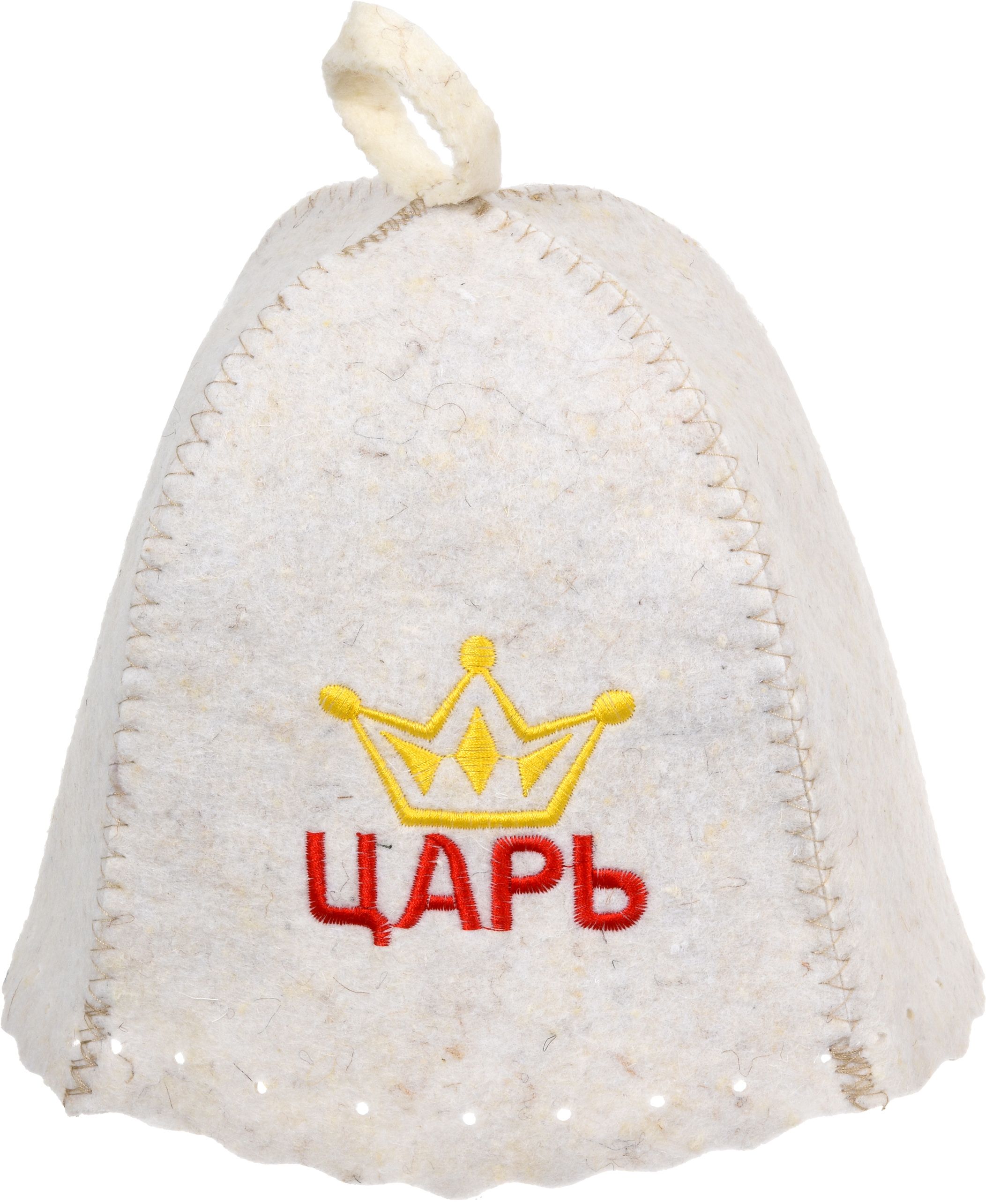 Изображение товара Шапка для бани и сауны с вышивкой "Царь" "Hot Pot", войлок