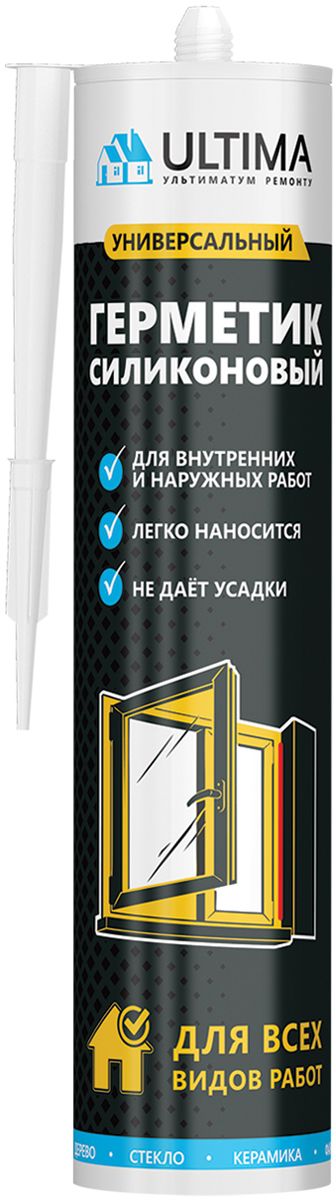 Изображение товара Герметик универсальный Ultima Black 280 мл - черный, водонепроницаемый