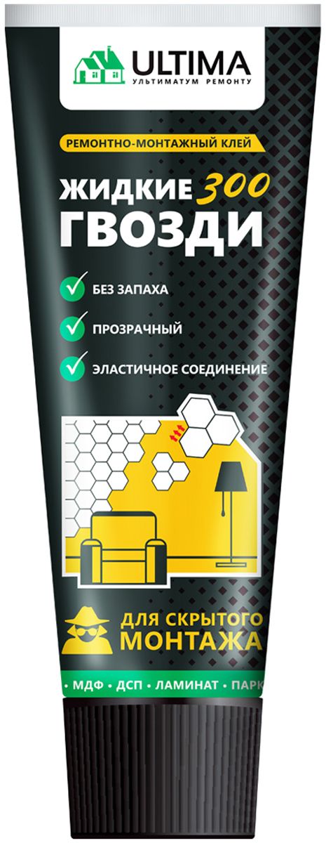 Изображение товара Клей для скрытого монтажа Ultima 300 акрил 250 мл