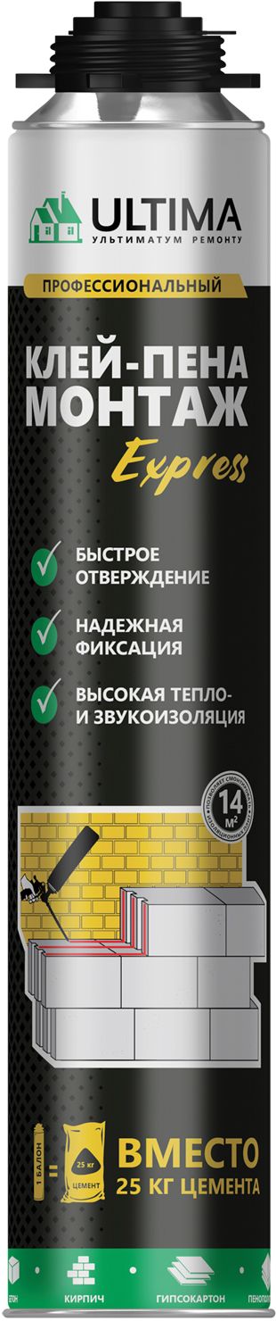 Монтажная пена Ultima Клей-пена Ultima Exp 750 мл