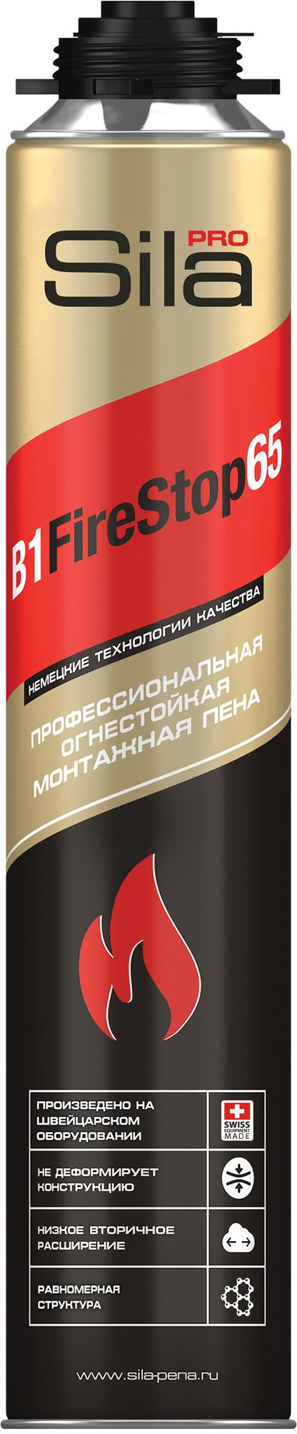 Изображение товара Монтажная пена SIla Prob1 65 fire 850 мл для профессионального использования