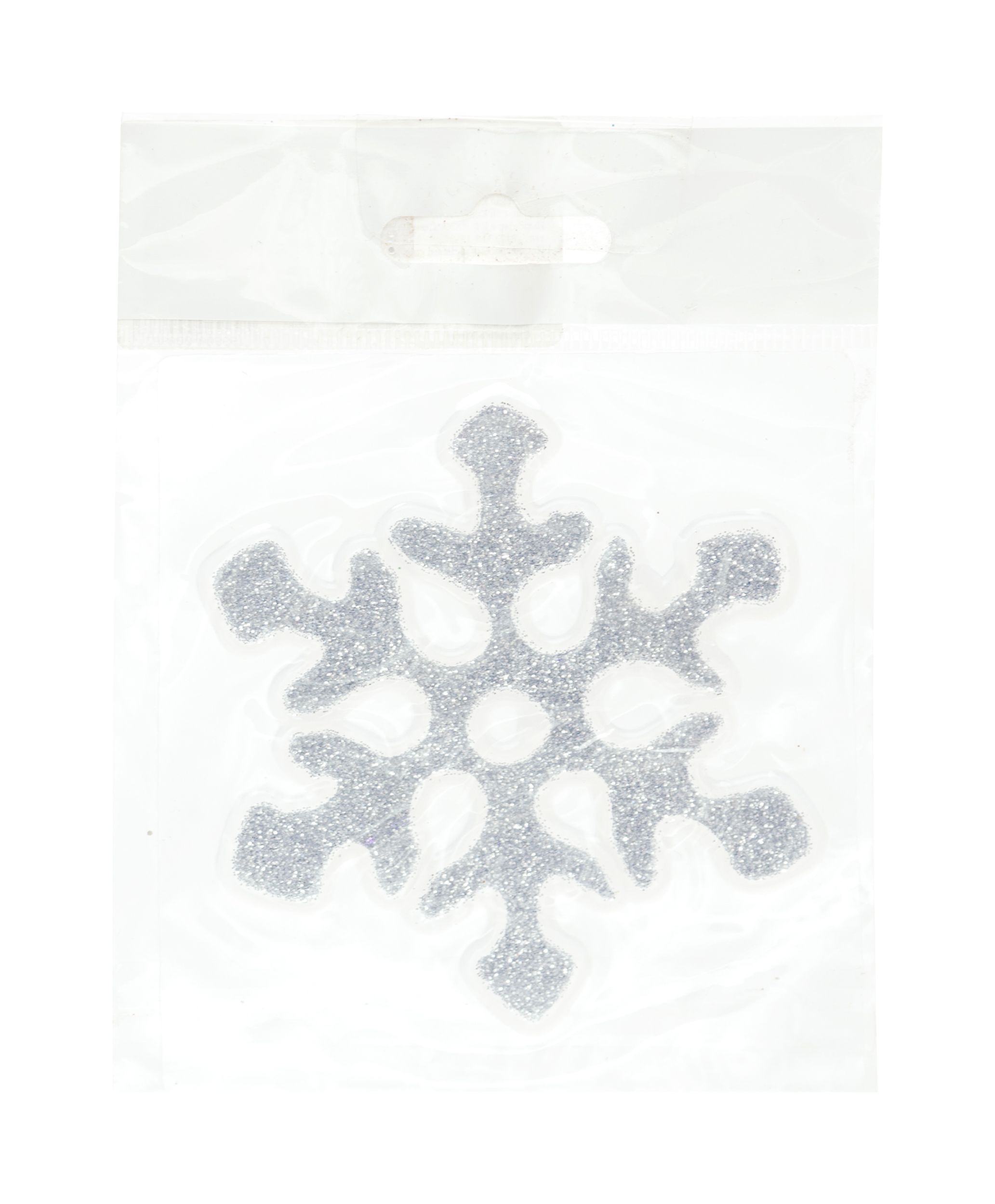 Изображение товара Витраж на стекло снежинка 9x9 см 2 в ассортименте 4 цвета