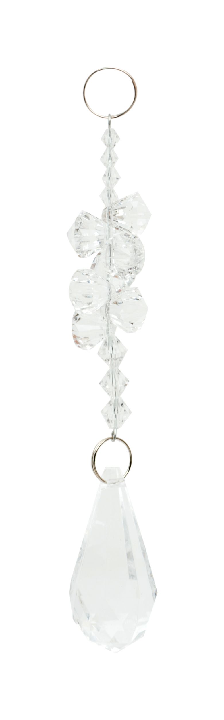 Изображение товара Стеклянная елочная игрушка 12, 5 см - прозрачное украшение для Нового года