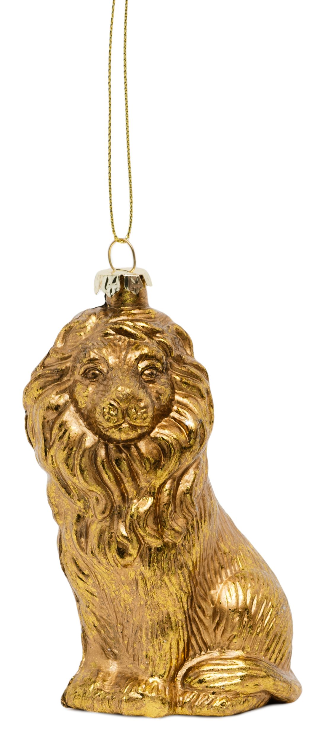 Изображение товара Ёлочная игрушка Лев пластик 7x5, 5x11, 5 - новогоднее украшение для елки