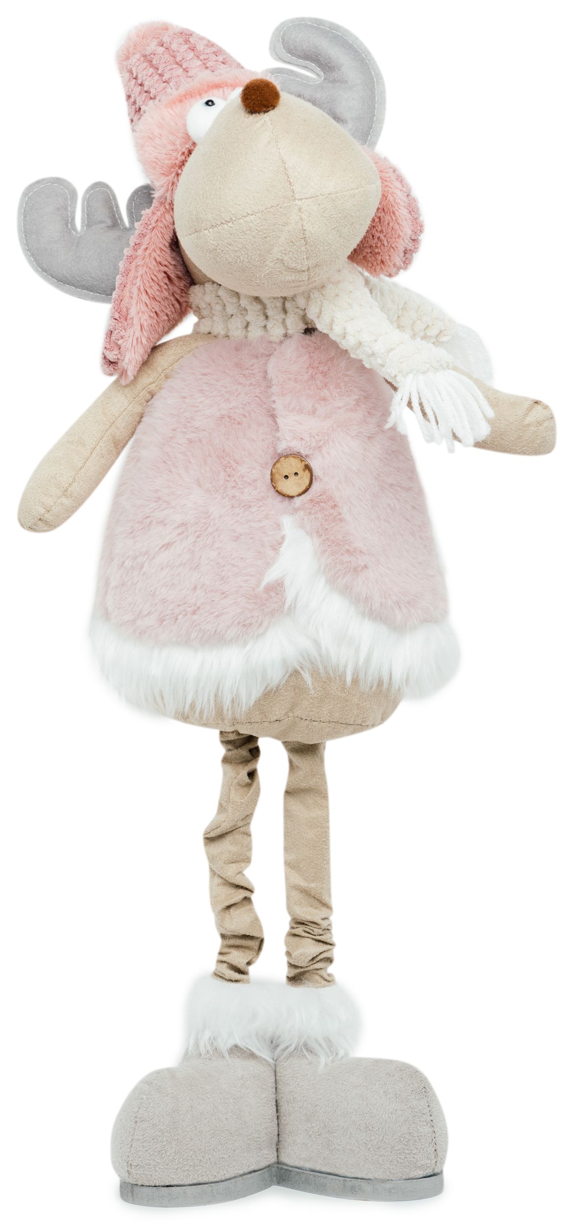 Изображение товара Новогодняя фигурка Олень 23x16x60 см 2 в ассортименте - мальчик и девочка