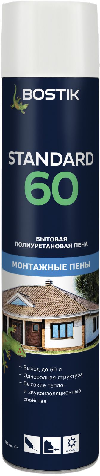 Изображение товара BOSTIK пена бытовая полиуретановая Standard 60 750 мл для изоляции и герметизации