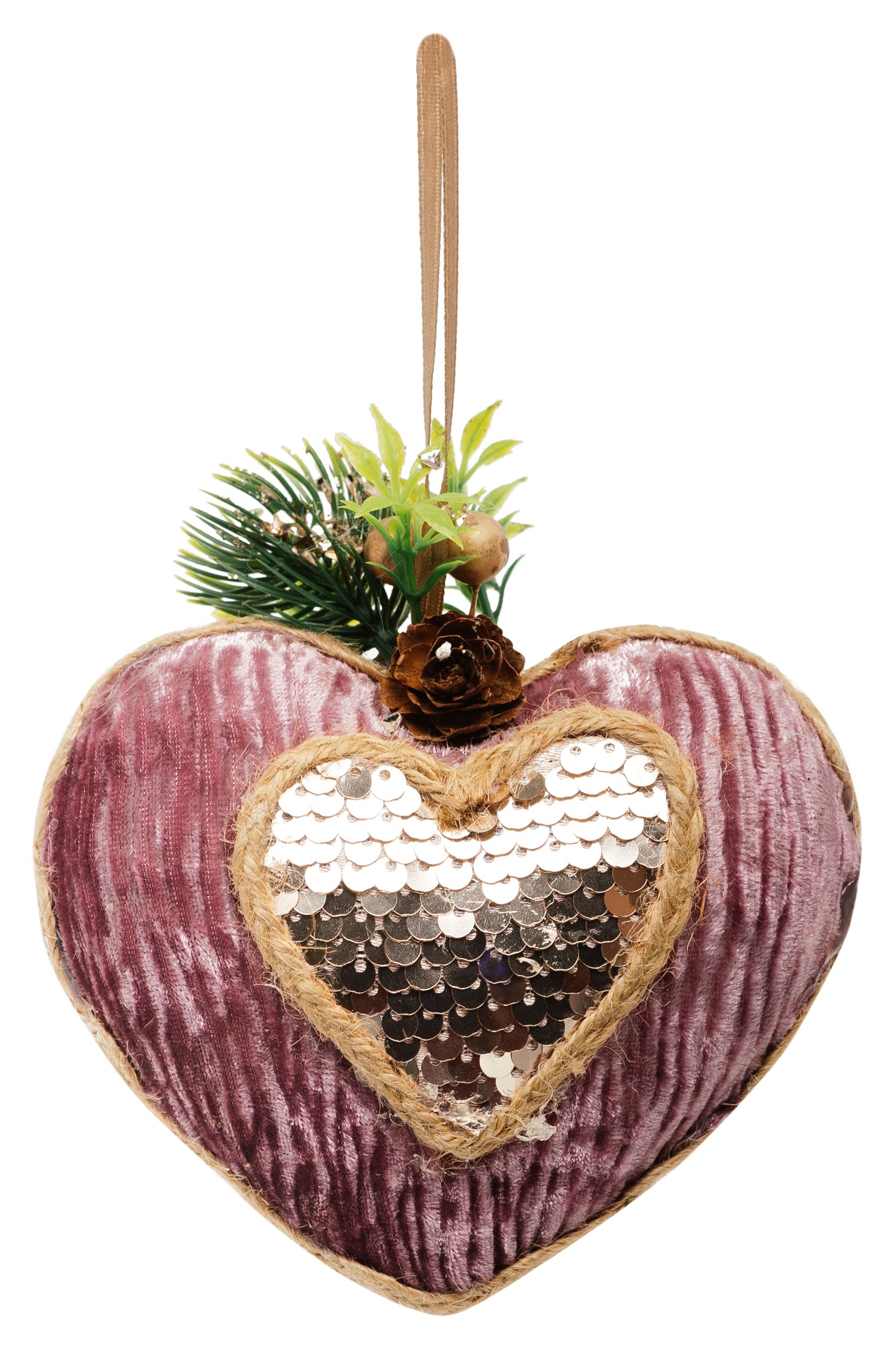 Изображение товара Ёлочная игрушка Сердечко 11,5x5,5x11,5 см