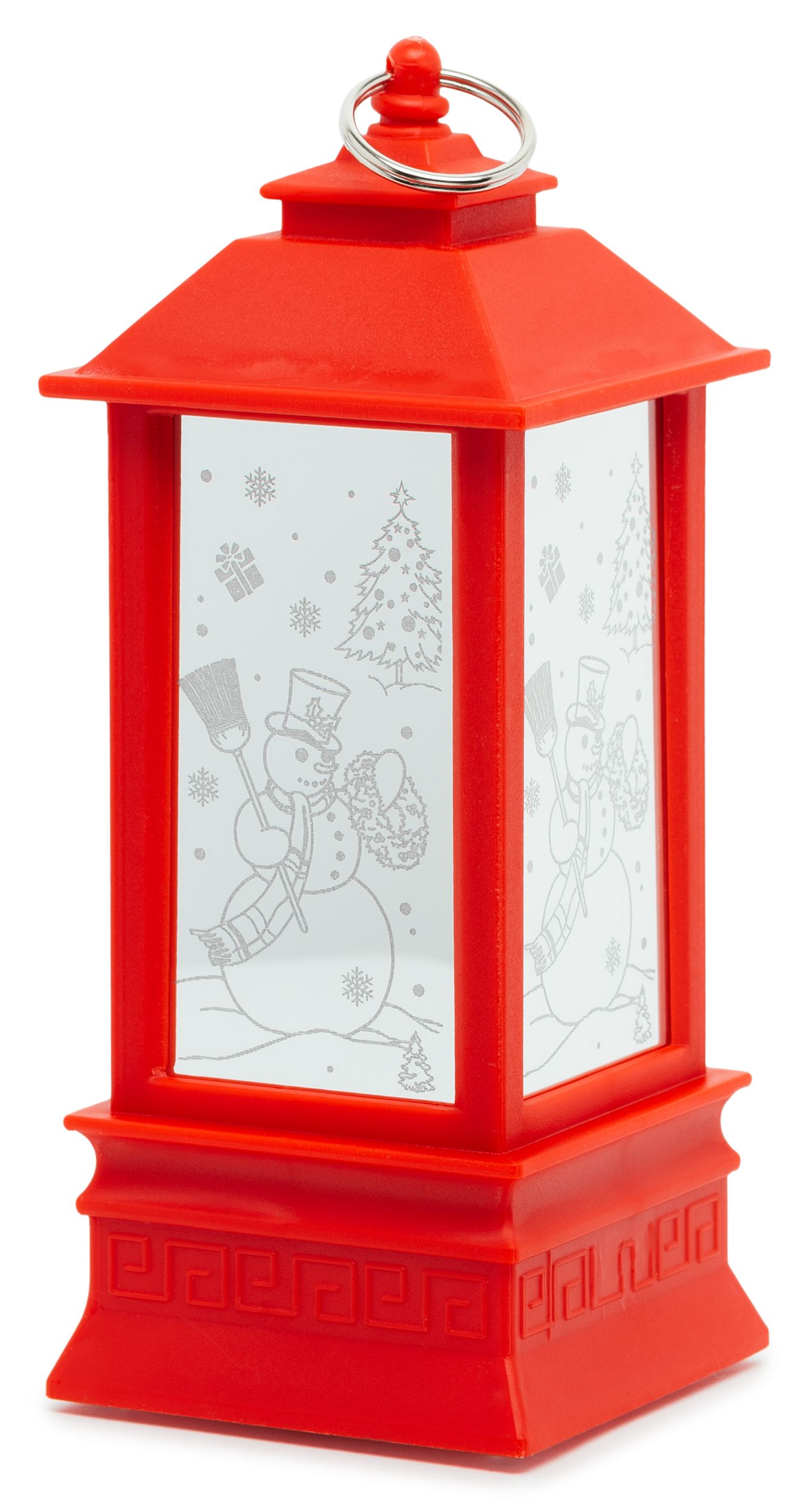 Изображение товара Декоративный фонарь красный светодиодная лампочка 20x8x8 см