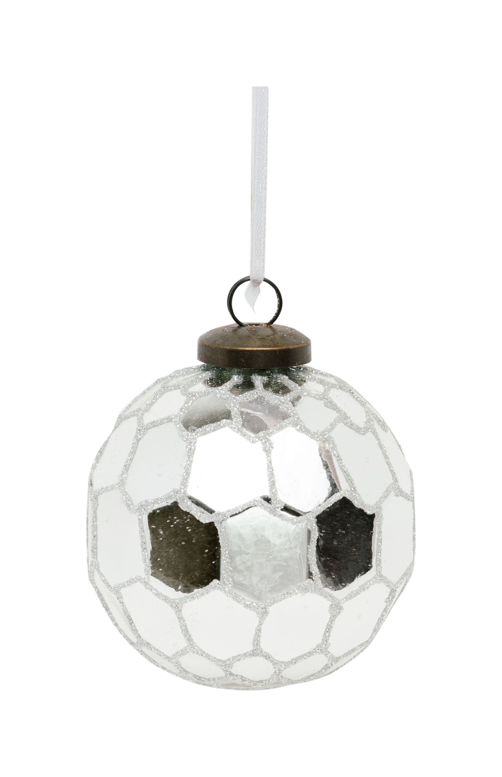 Изображение товара Новогодний шар стекло 8 см 5 в ассортименте