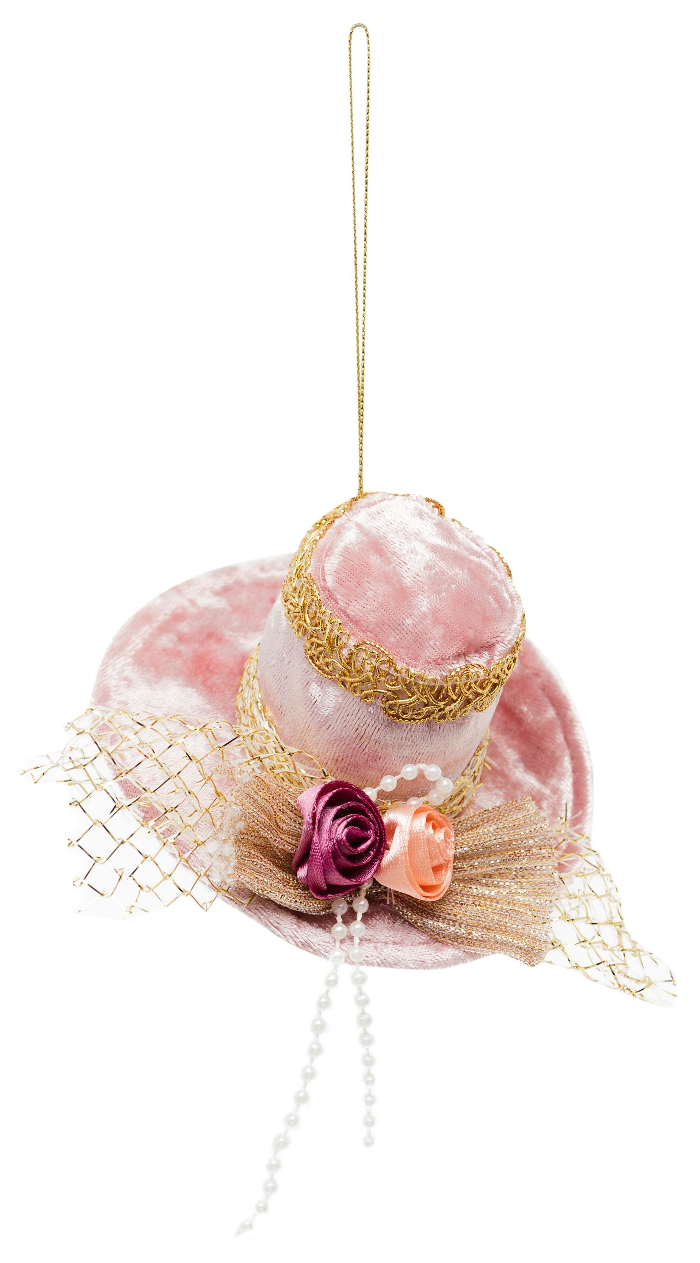 Изображение товара Ёлочная игрушка Праздничная шляпка 9 см 2 в ассортименте