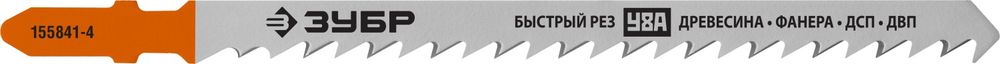 Изображение товара Полотно по дереву ЗУБР для электролобзика 110 мм 2 шт. надежное резание