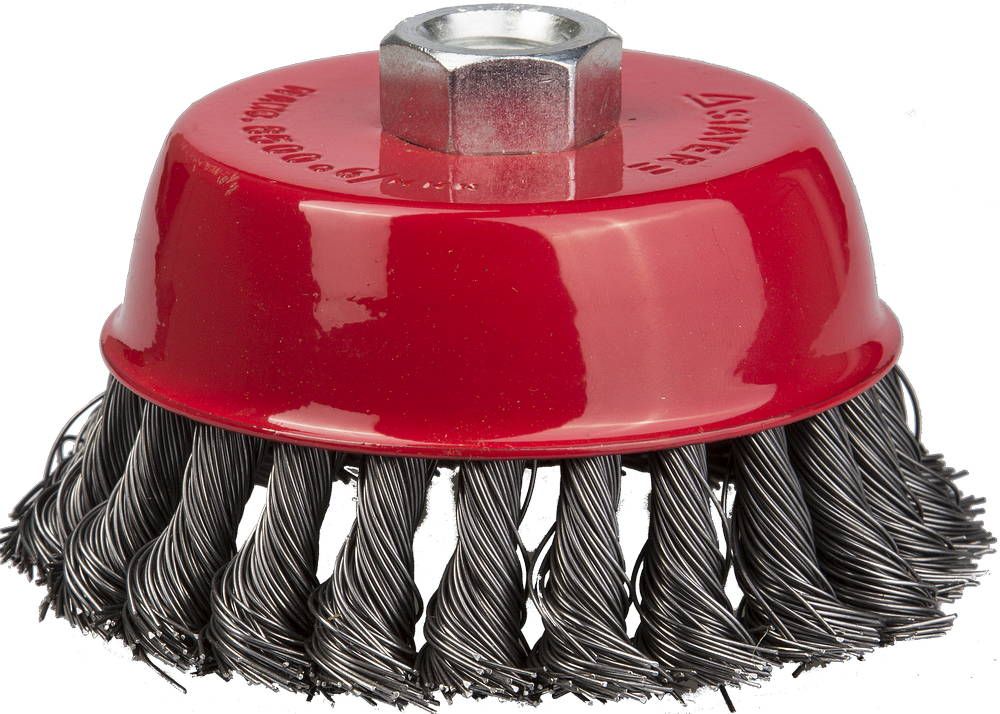 Изображение товара Щётка для УШМ Stayer чашеобразная стальная 100x14 мм профессиональный инструмент
