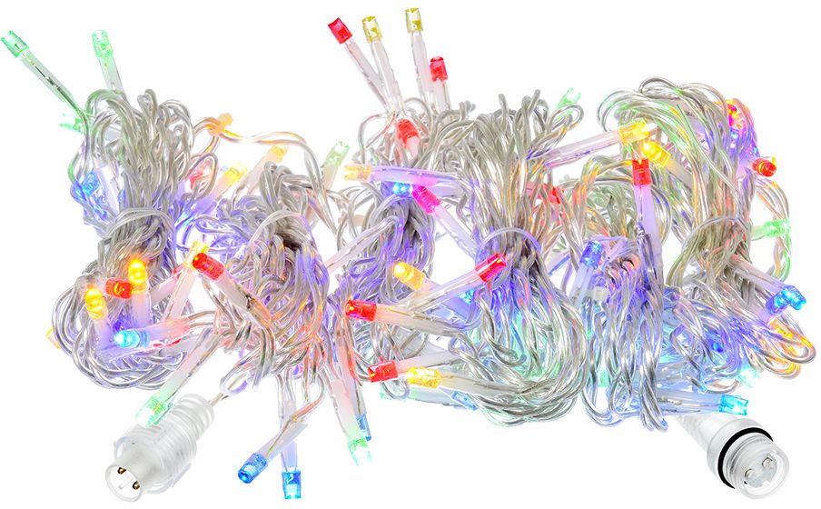 Изображение товара Гирлянда внешняя занавес Vegas 96 LED многоцветный 1 м IP44