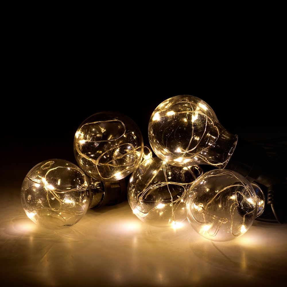 Изображение товара Гирлянда внешняя ретрогирлянда Vegas 25 LED желтый 5 м для улицы