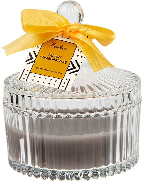 Изображение товара Ароматическая свеча JASMINE POMEGRANATE в стекле, Д105 Ш105 В120