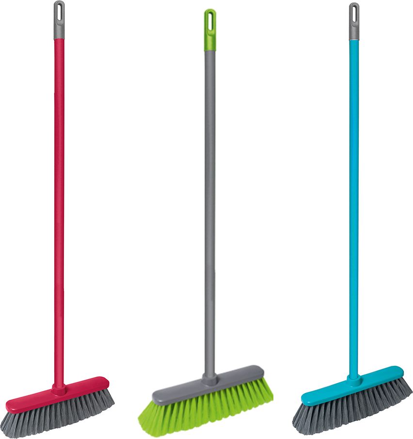 Изображение товара Щётка Карла с рукояткой 110 см для уборки пола, многоцветная