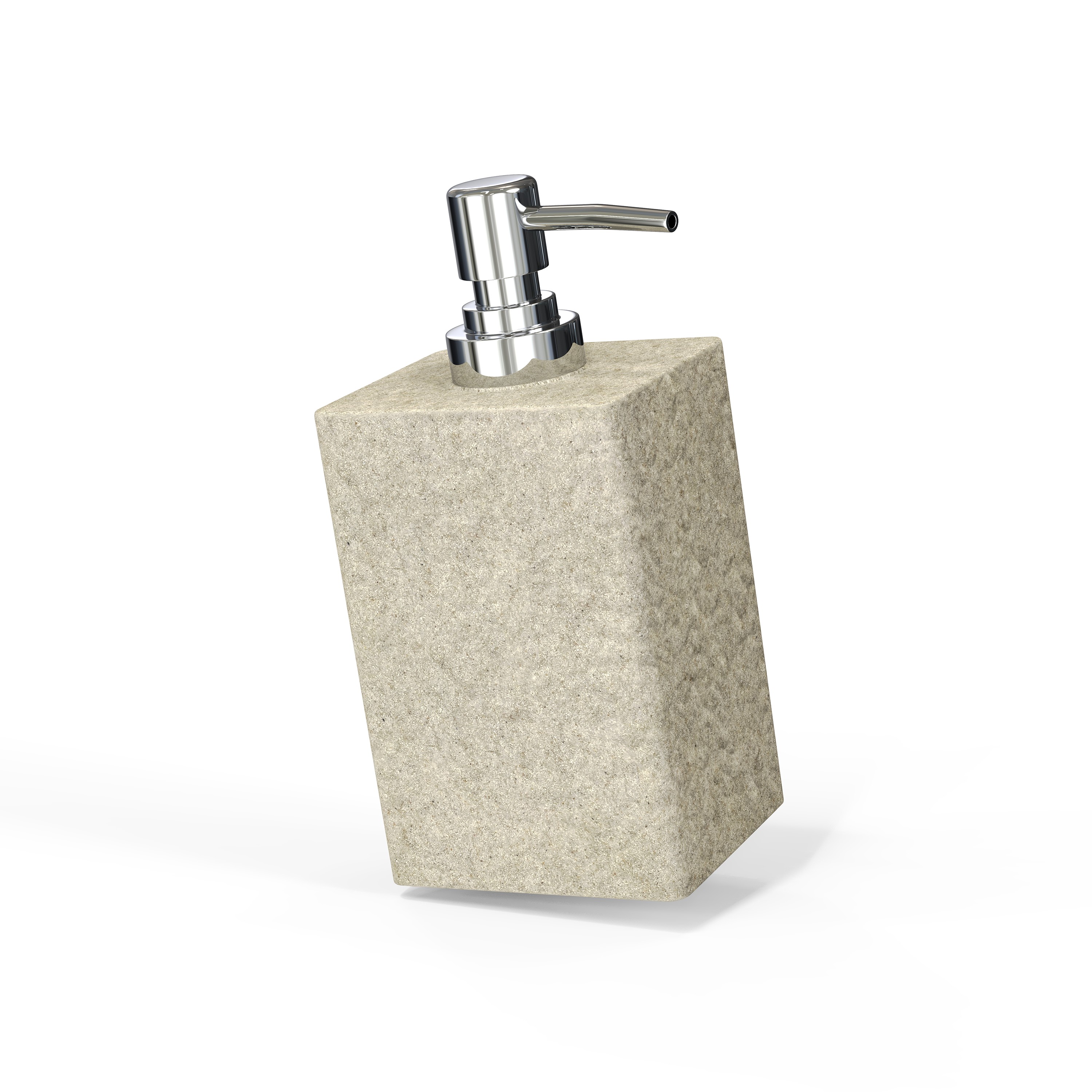 Изображение товара Дозатор для жидкого мыла настольный Stone Natural из полирезина 500 мл