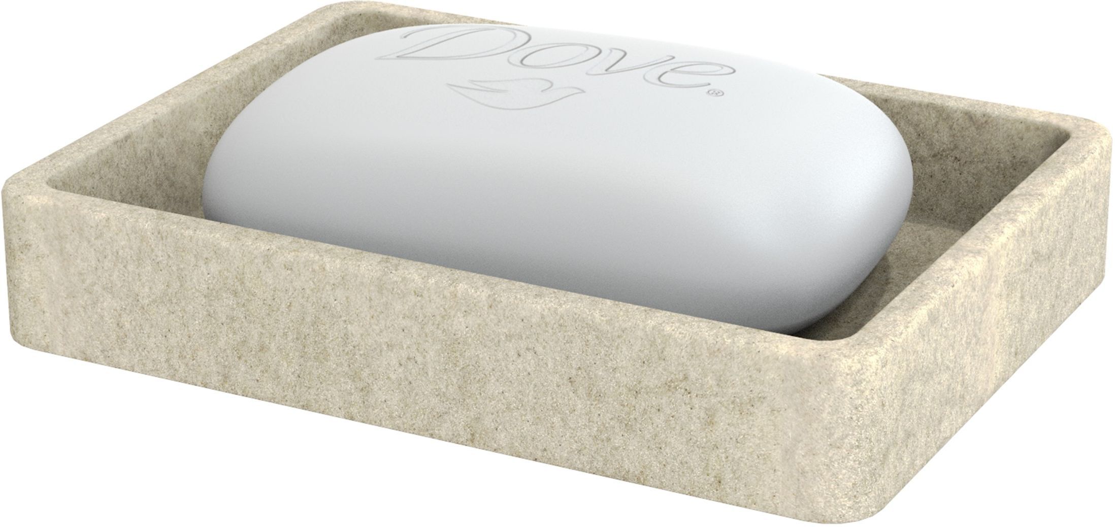 Изображение товара Мыльница настольная STONE NATURAL от Fora из полирезина