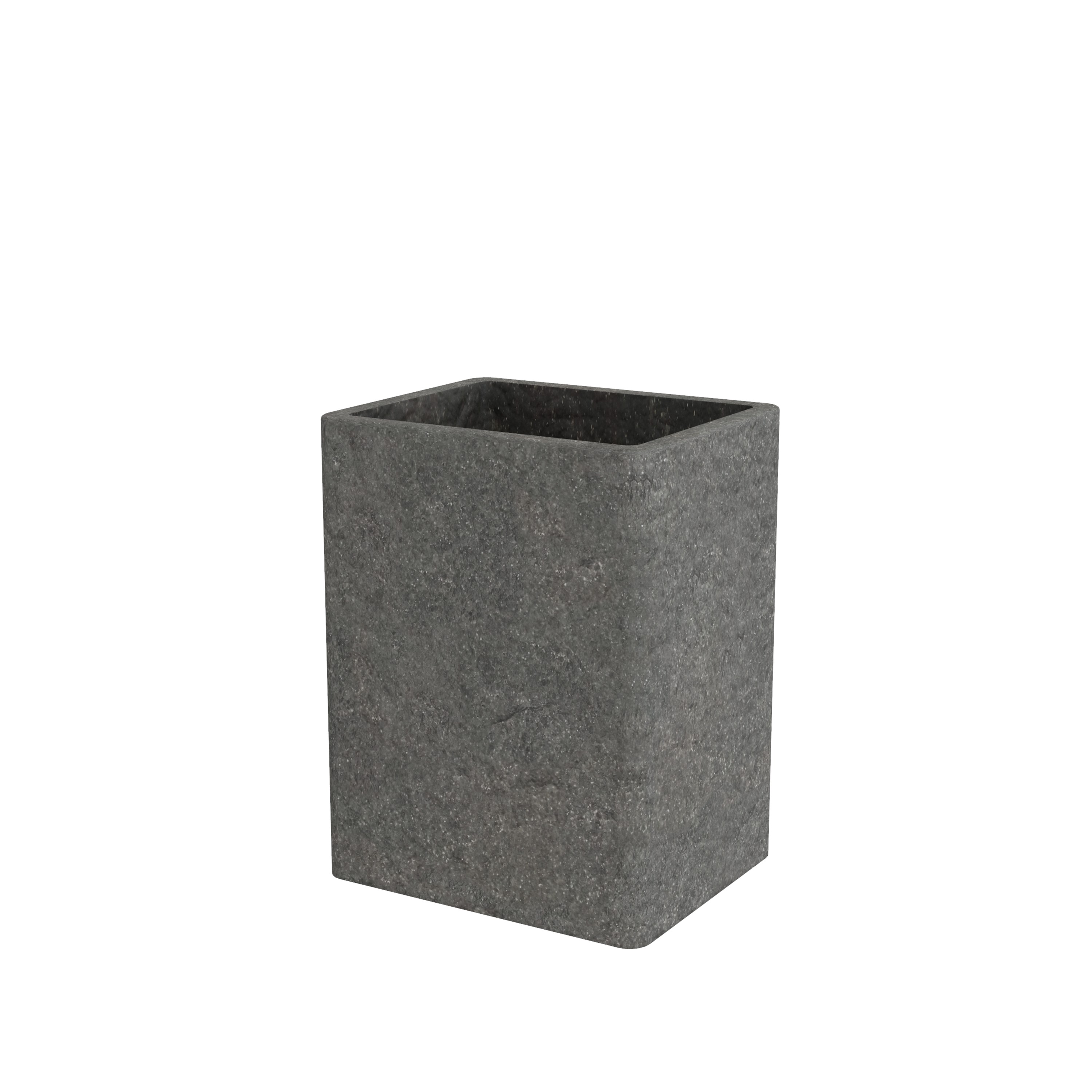 Изображение товара Настольный стакан для ванной комнаты Fora Stone Black из полирезина
