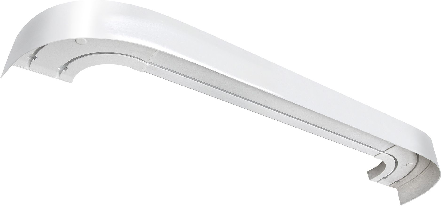 Изображение товара Карниз багет плоский Спарта 2-й Белый, 2 метра, прочный и стильный