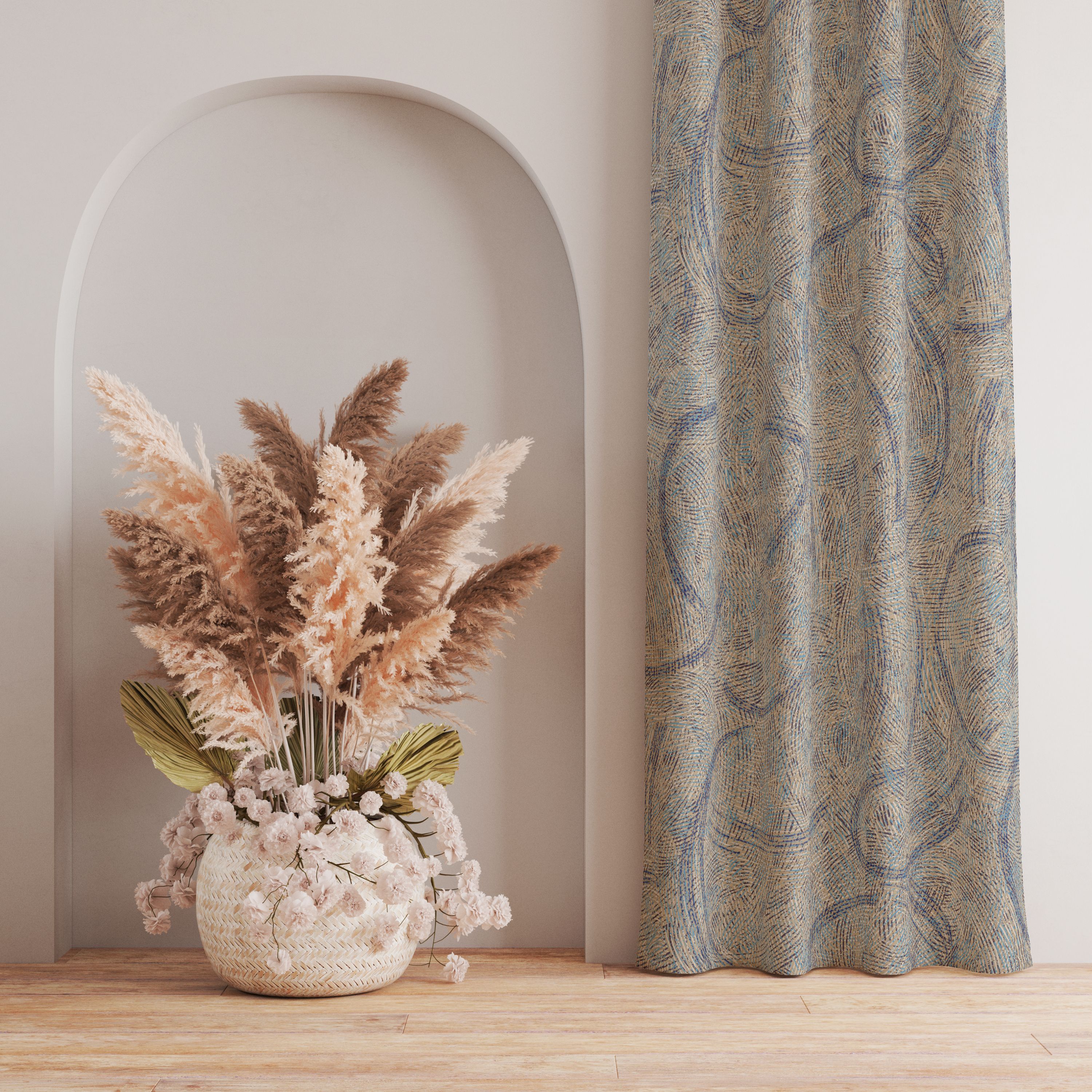 Изображение товара Штора портьерная Legrand Мистери блэкаут 140x260 см, золот-гол