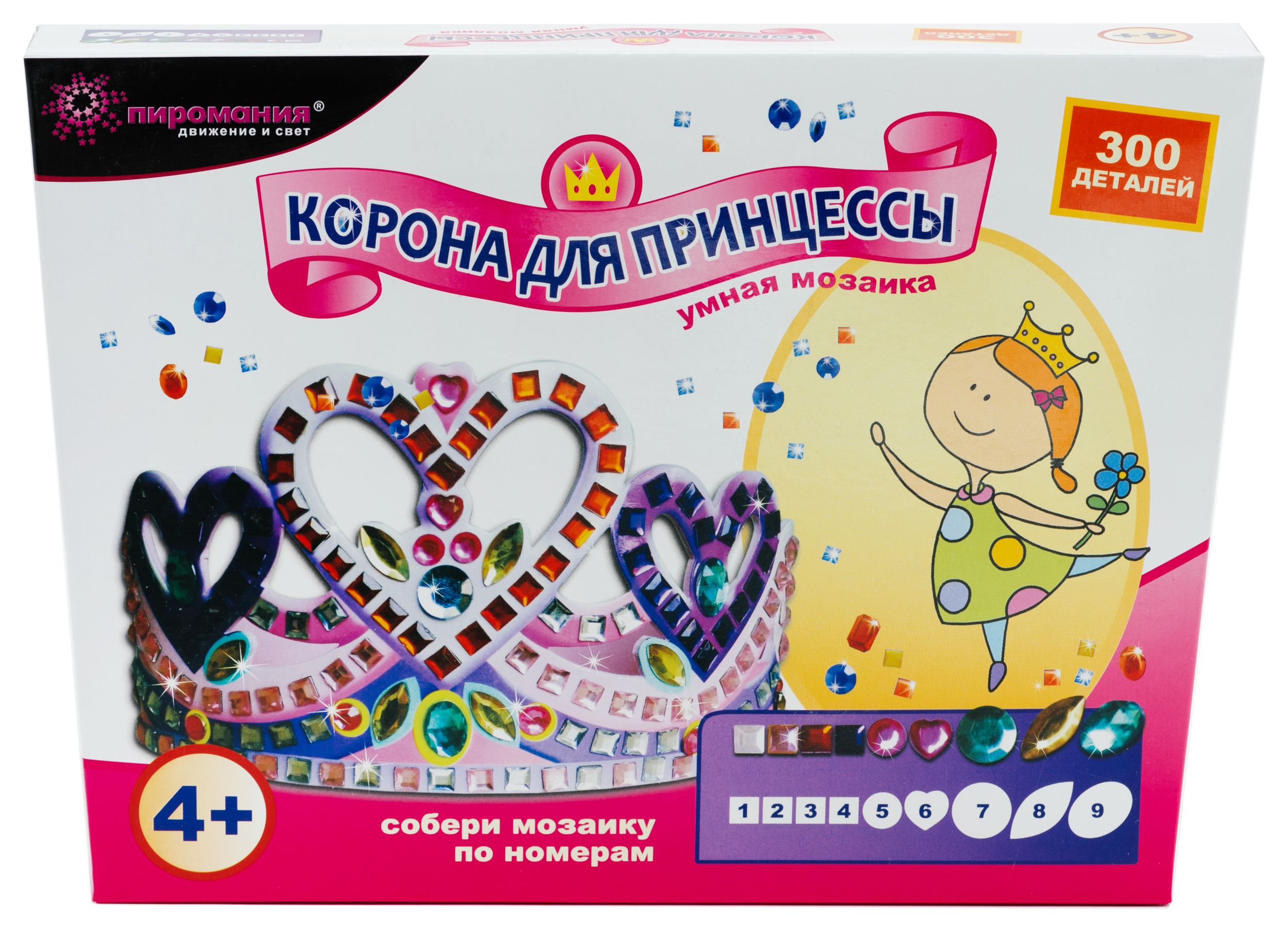 Изображение товара Набор для творчества Partymania Волшебная мозаика для создания корон