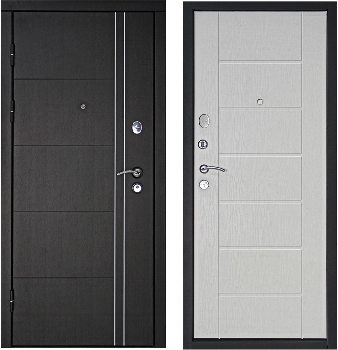 Изображение товара Металлическая входная дверь Теплолюкс белое дерево 86х205 см правая