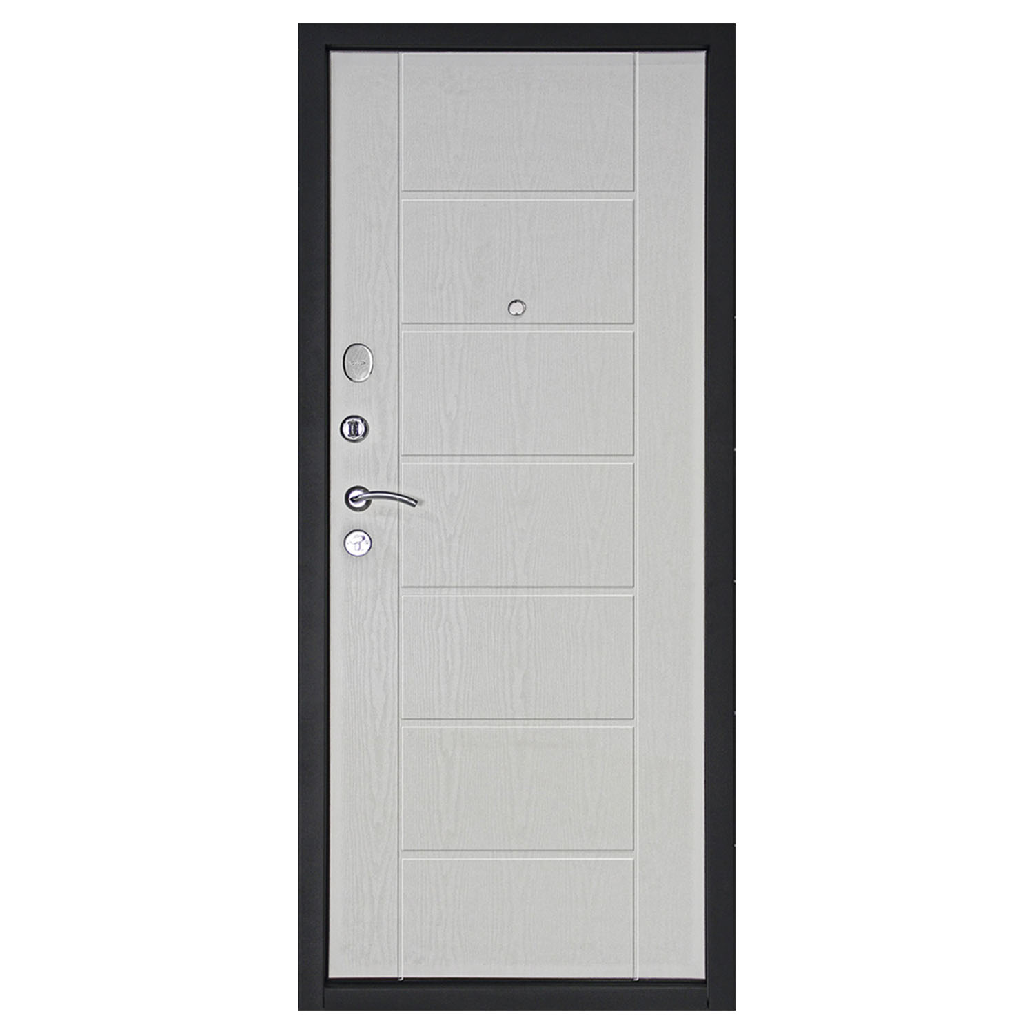 Изображение товара Металлическая входная дверь Теплолюкс белое дерево 96х205 см, левая, шумоизоляция