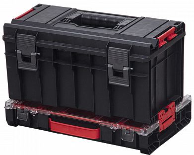 Изображение товара Ящик для инструментов QBRICK 45x26x24 см, прочный и вместительный органайзер для ручного инструмент