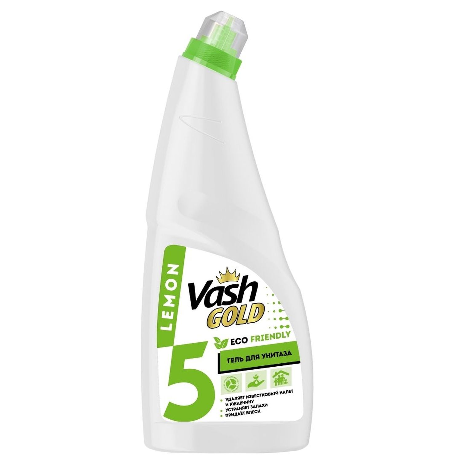 Изображение товара Средство для чистки унитаза с ароматом лимона 750 мл Vash Gold