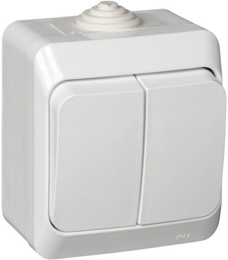 Изображение товара Выключатель 2-клавишный Schneider Electric ETUDE белый