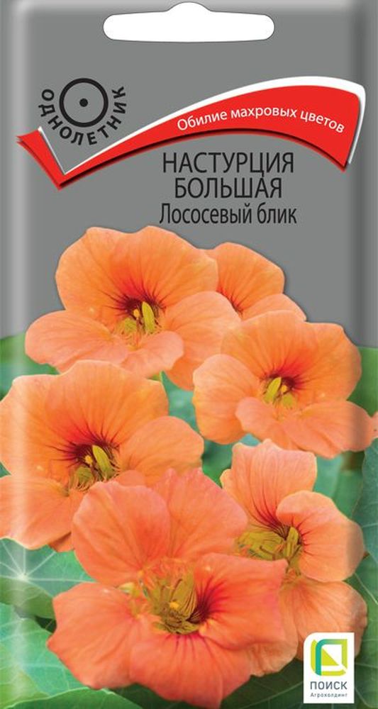 Изображение товара Семена настурция лососевый блик