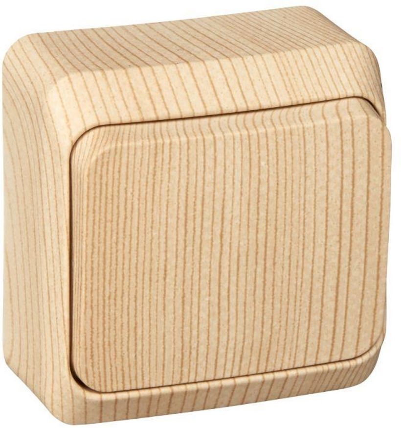 Изображение товара Выключатель 1-клавишный Schneider Electric ETUDE сосна белый легкий монтаж