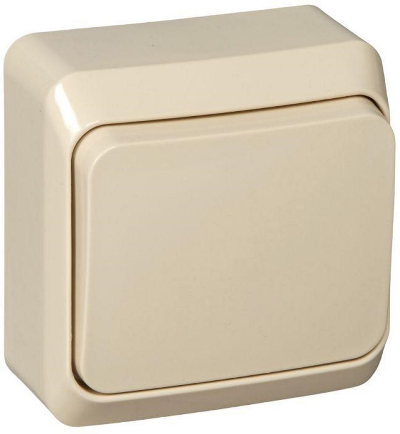 Изображение товара Выключатель 1-клавишный Schneider Electric ETUDE BA10-004K кремовый