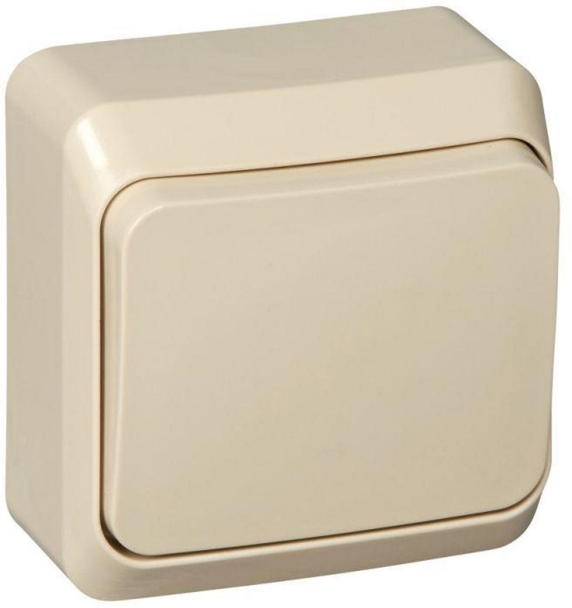 Изображение товара Выключатель 1-клавишный Schneider Electric ETUDE BA10-001K кремовый