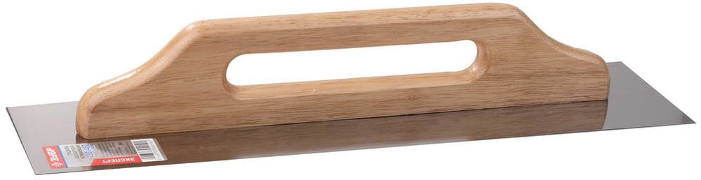 Изображение товара Гладилка штукатурная ЗУБР 480x130 мм с деревянной рукояткой для штукатурных работ