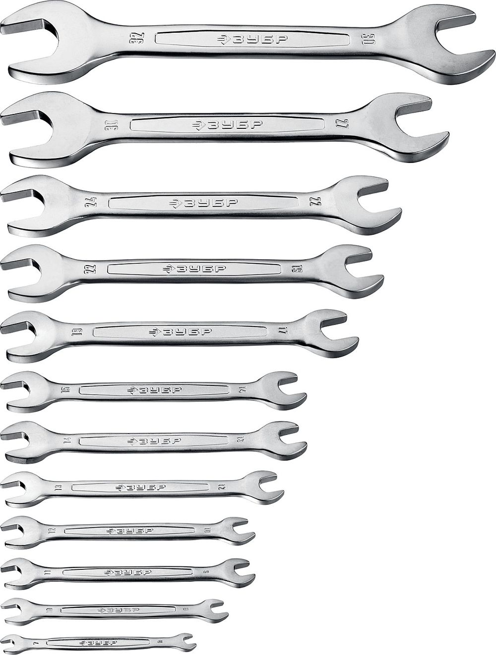 КлючгаечныйЗУБР6-32мм12шт