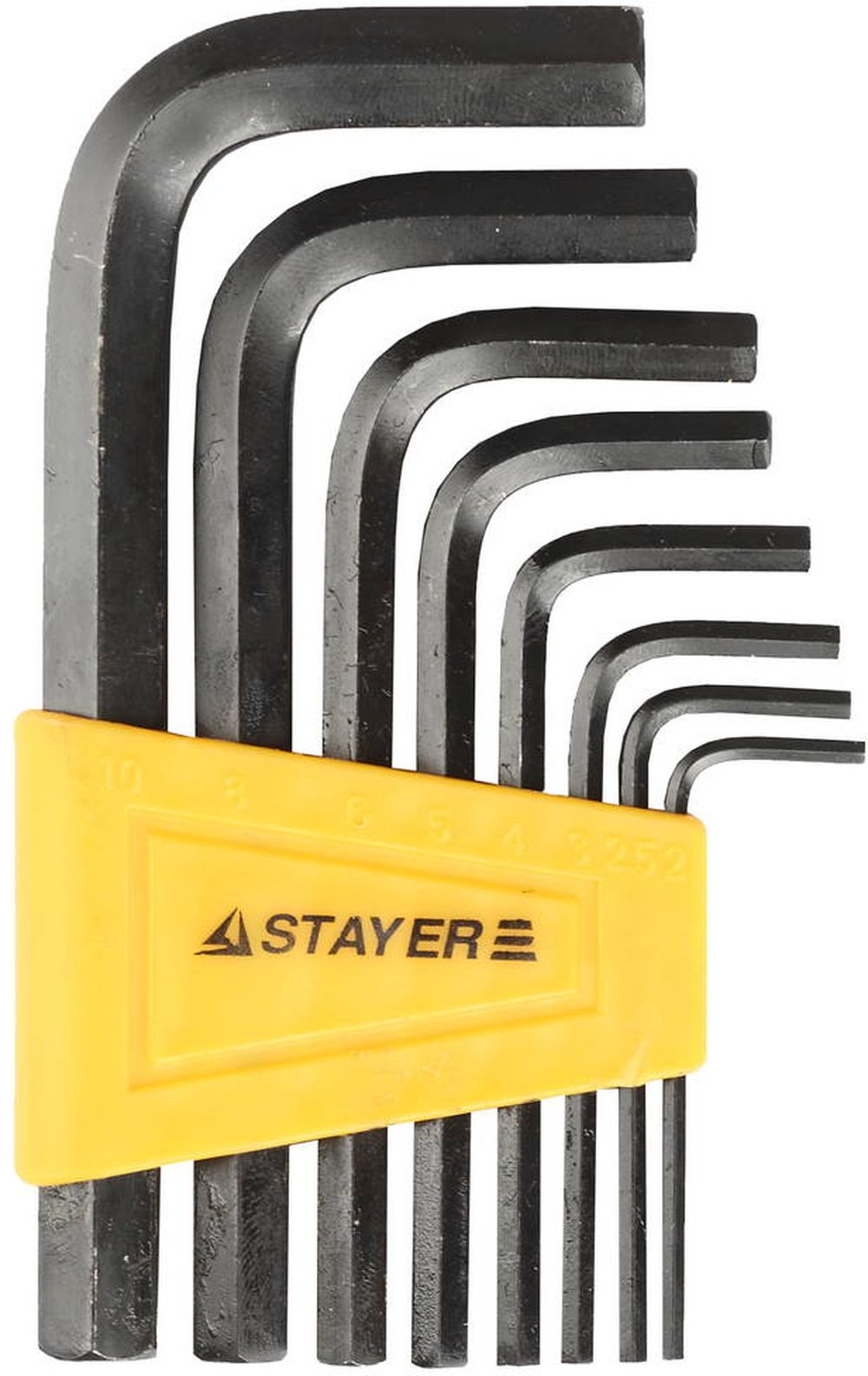 Изображение товара Ключ имбусов STAYER шестигранный 2-10 мм, 8 шт. для работы с винтами