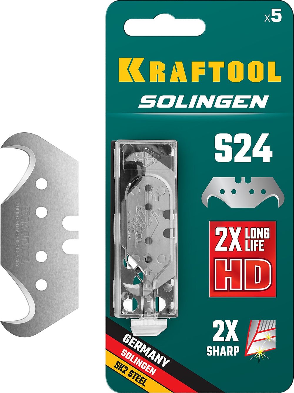 Изображение товара Лезвие-крюк запасное KRAFTOOL s24 5 шт.