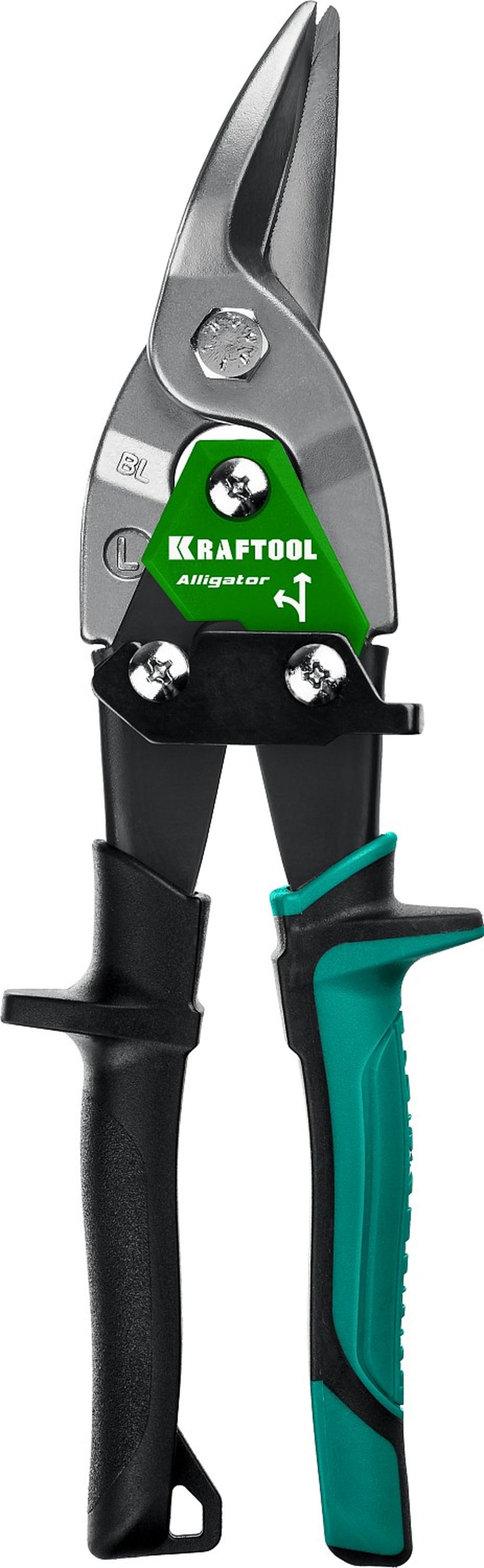 Изображение товара Профессиональные левые ножницы по металлу KRAFTOOL 250 мм из хромомолибденовой стали