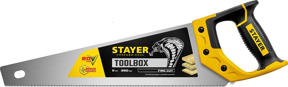 Изображение товара Ножовка по дереву STAYER 10tpi 350 мм