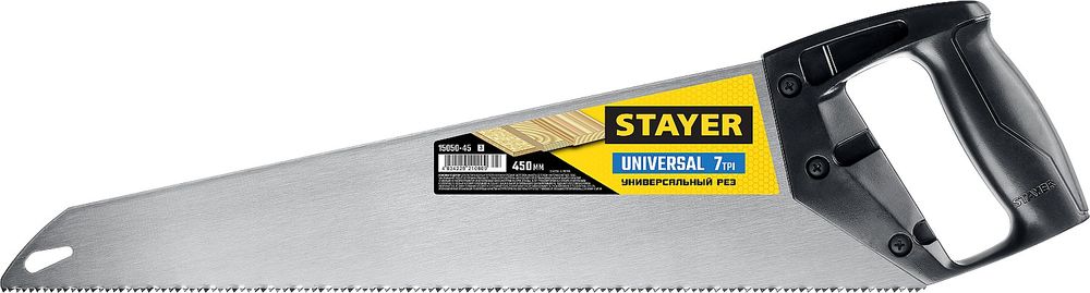 Изображение товара Ножовка по дереву STAYER 7tpi 450 мм