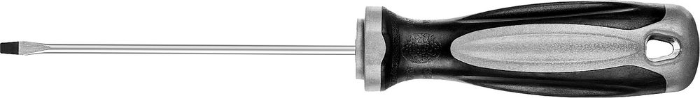 Изображение товара Отвертка шлицевая MIRAX 3x100 мм с магнитным наконечником и хром никель покрытием