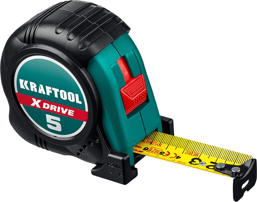 Изображение товара Рулетка ударпрочнная KRAFTOOL обрезиненная 5 м х 25 мм