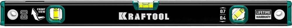Изображение товара Профессиональный строительный уровень 600 мм KRAFTOOL с зеркальным глазком