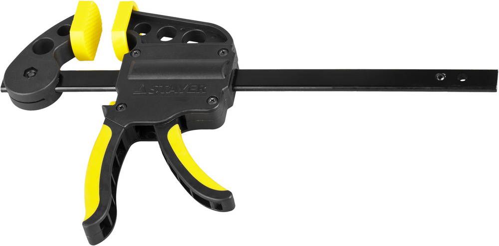 Изображение товара Струбцина пистолетная STAYER 150/60 мм — надежный инструмент для фиксации