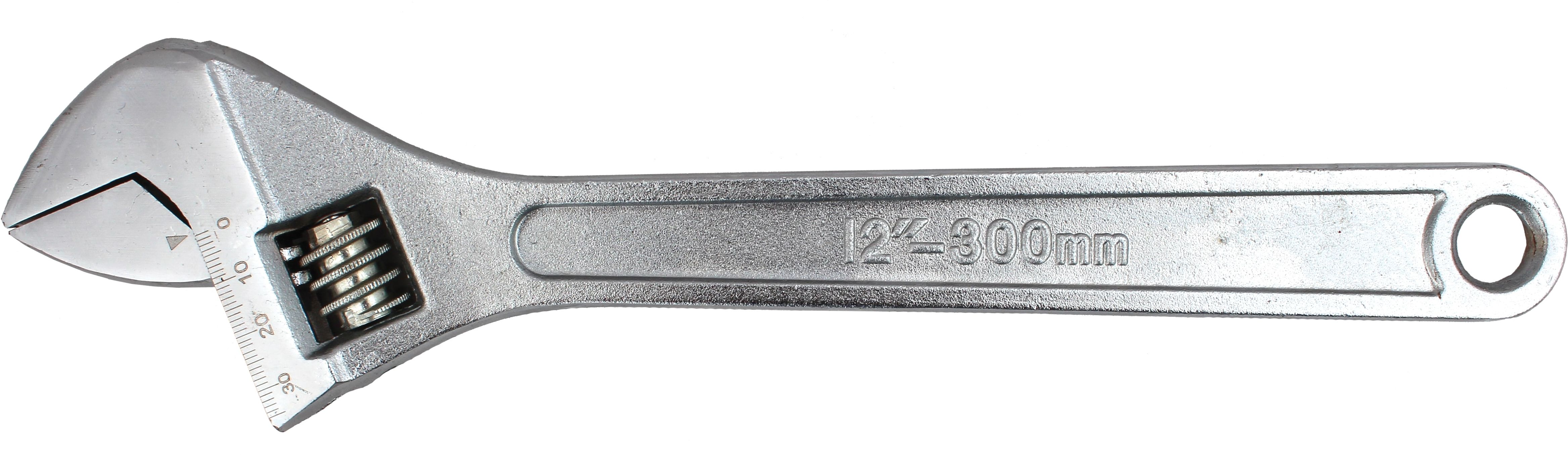 Изображение товара Ключ разводной ВИХРЬ 300 мм углеродистая сталь хромированное покрытие