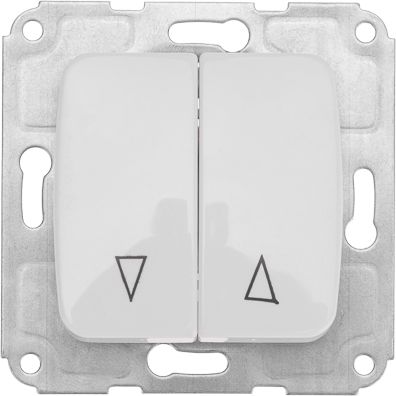 Изображение товара Выключатель два клавиши Kranz DEA KR-78-0209 белый скрытый монтаж