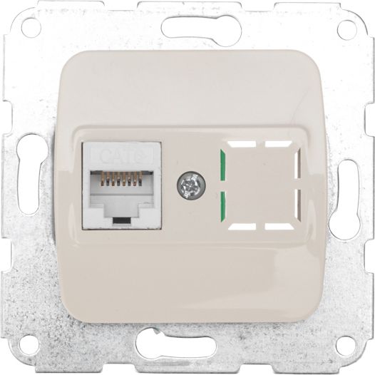 Изображение товара Розетка компьютерная KRANZ KR-78-0253 DEA бежевый для безопасной электрики